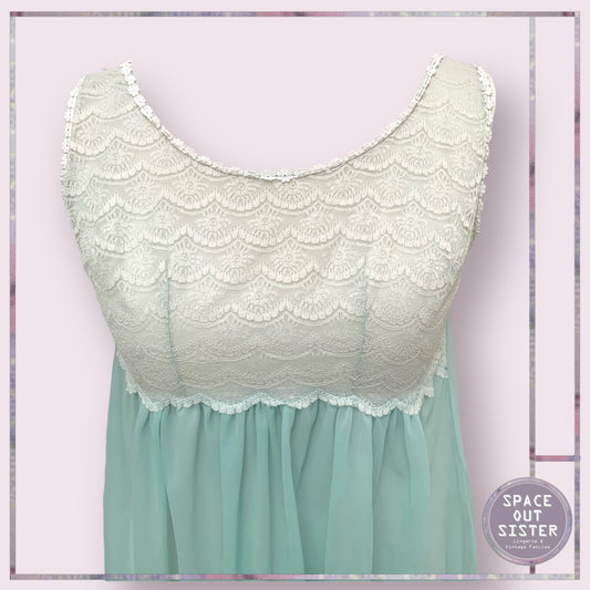 Vintage Lirabis Seafoam Nightdress