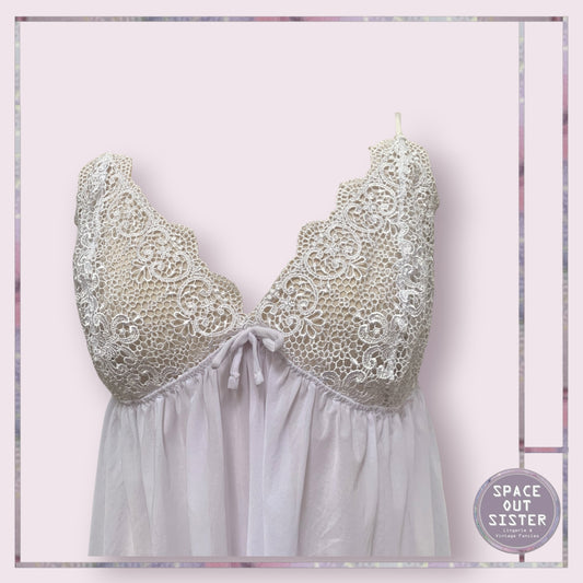 Guipure Lace White Nightdress