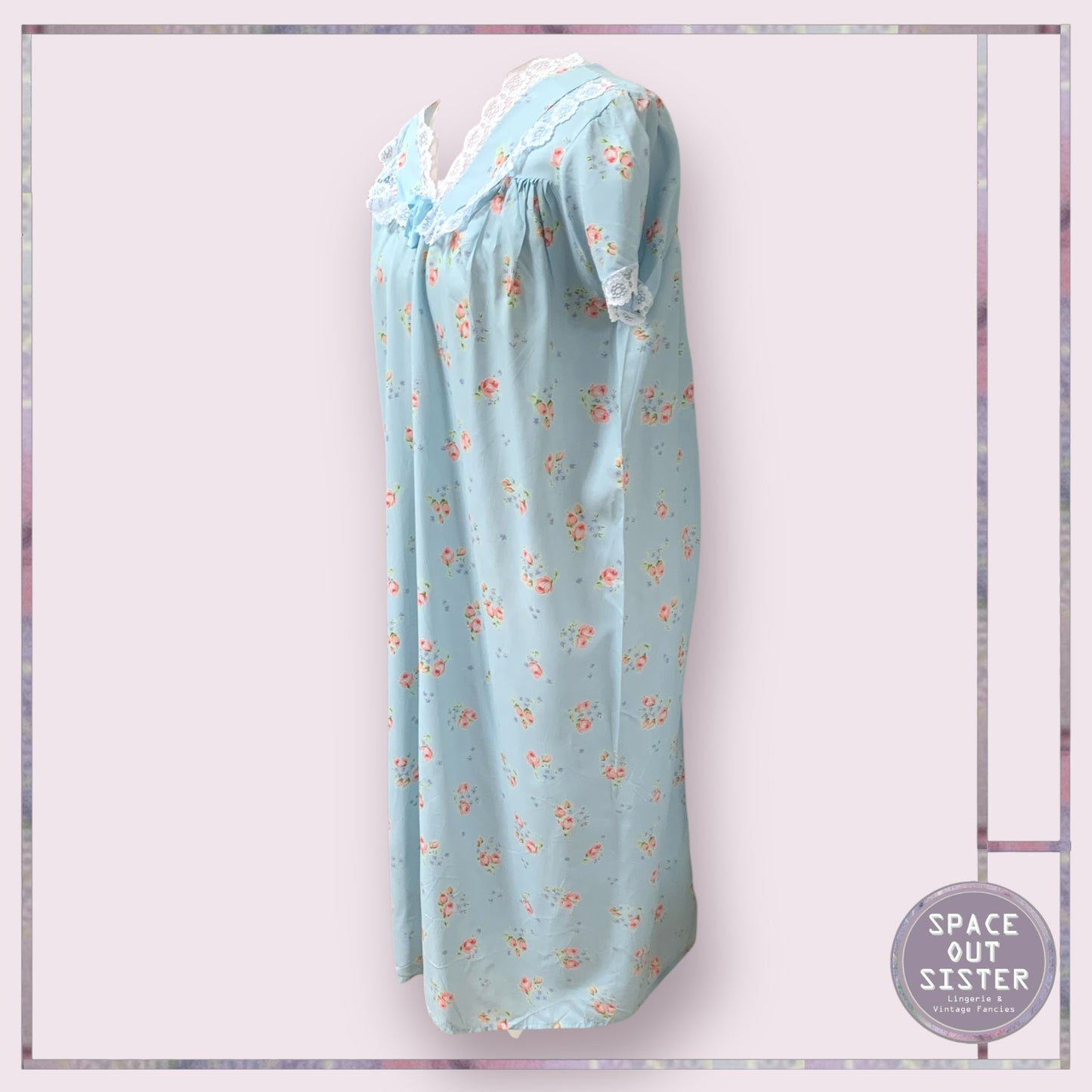 Reserved Vintage Rose Bloom Nightdress