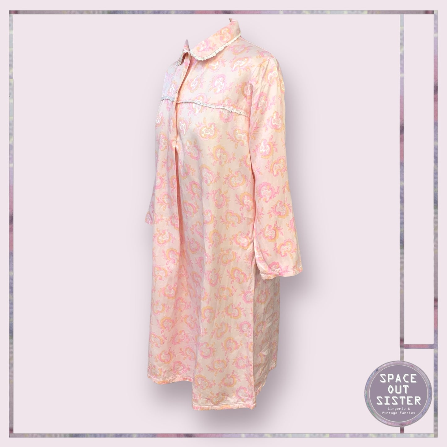 Vintage Pink Floral Nightdress