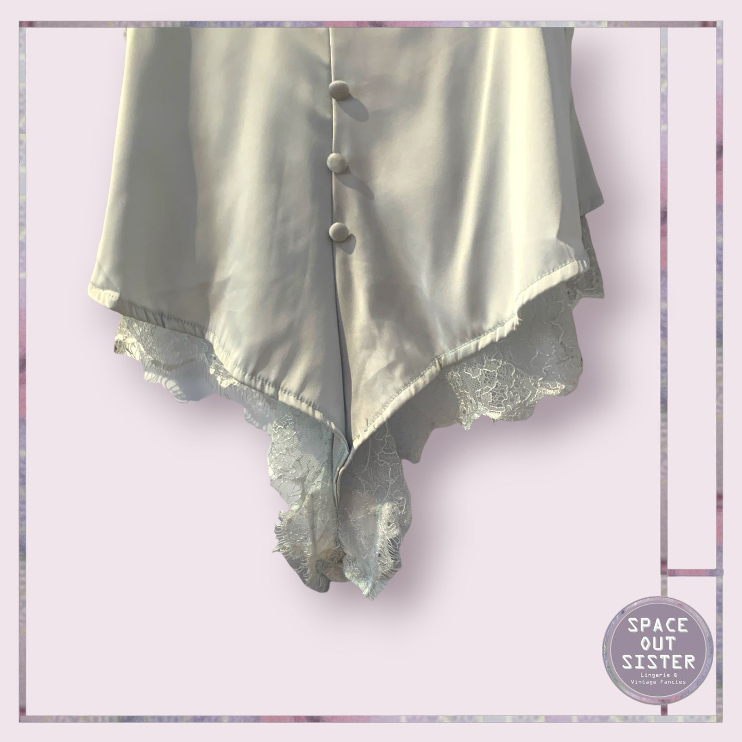 Vintage Lace & Satin Teddy