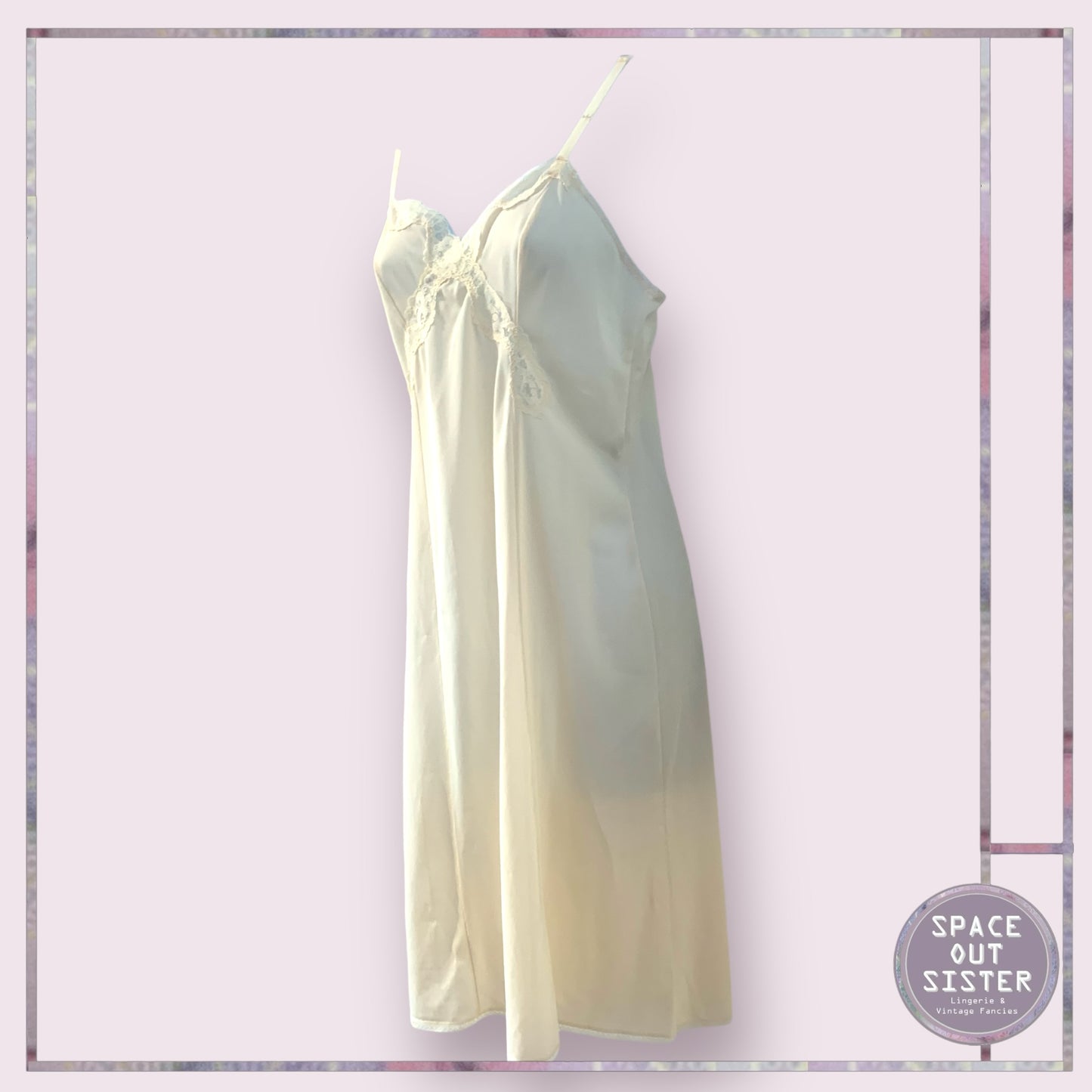Vintage Debenhams Buttercream Slip