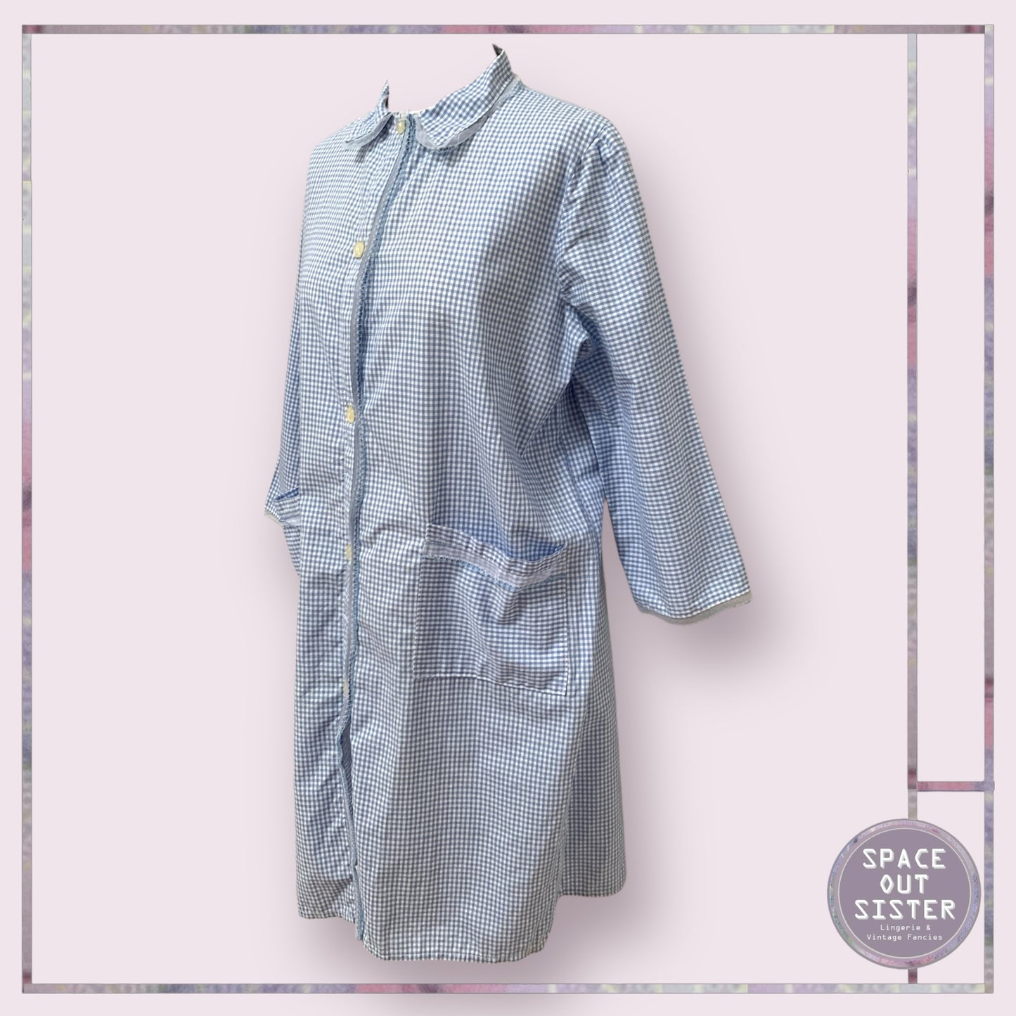 Vintage Cotton Mary Made In Éire Housecoat