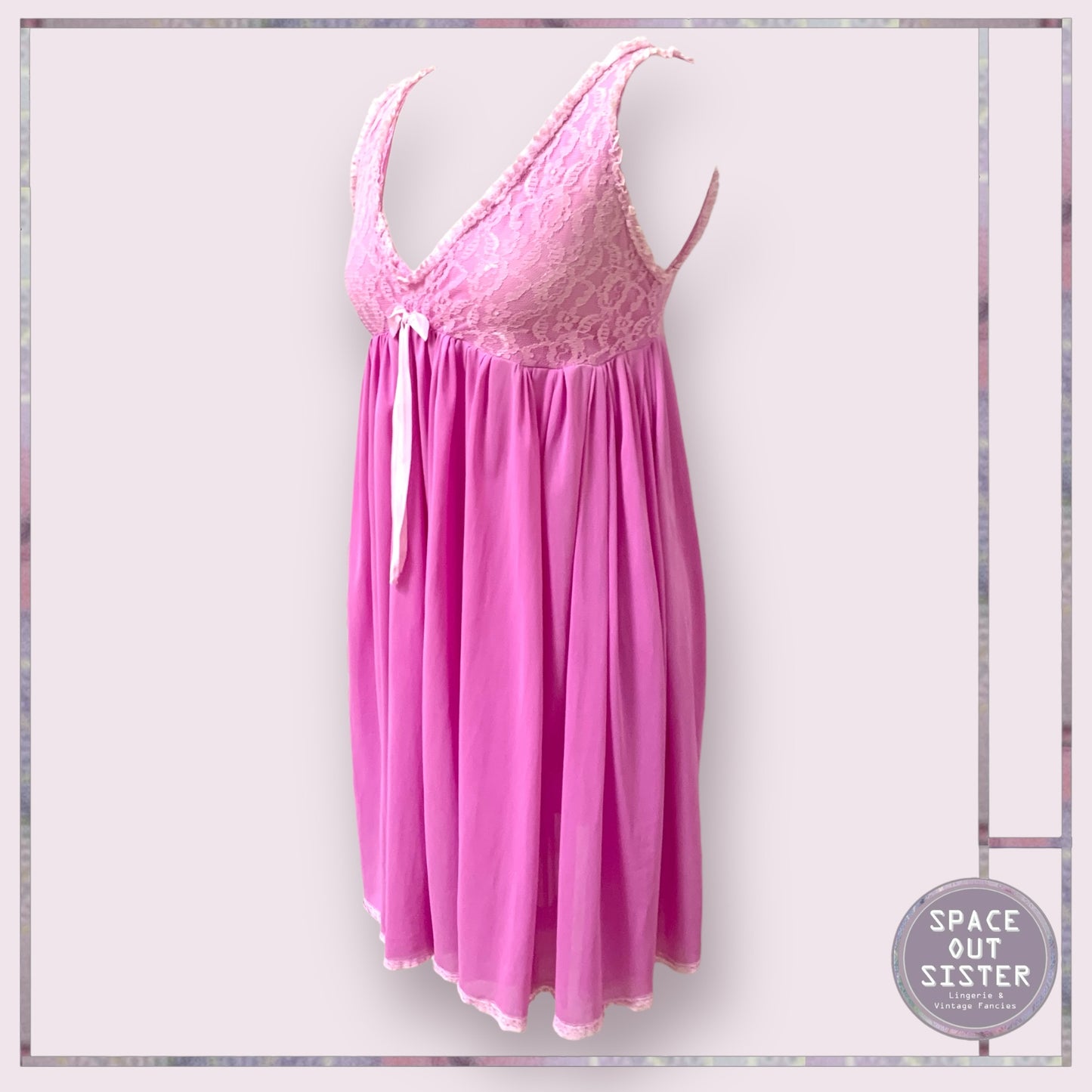 Vintage Purple Pink Nightdress