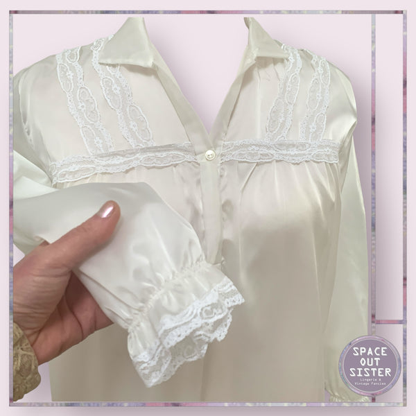 Vintage Satin Confezoni Marisa Nightshirt