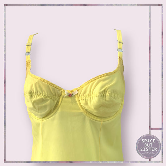 Vintage Circa 1960s Yellow Slip
