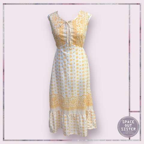 Vintage Orange V Neck Nightdress