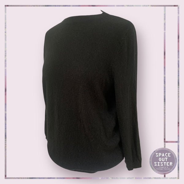 Pre-Loved Black Cashmere Jumper