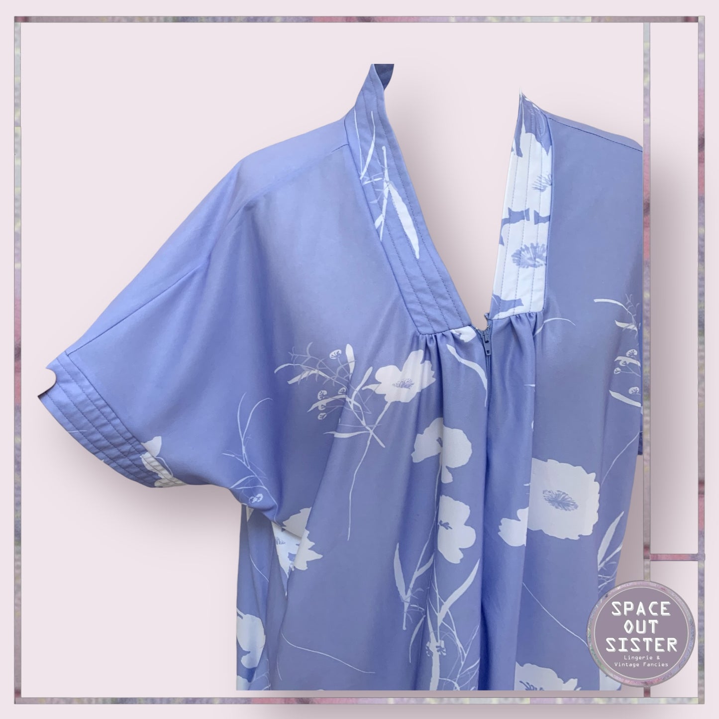 Vintage Zip Lilac Robe