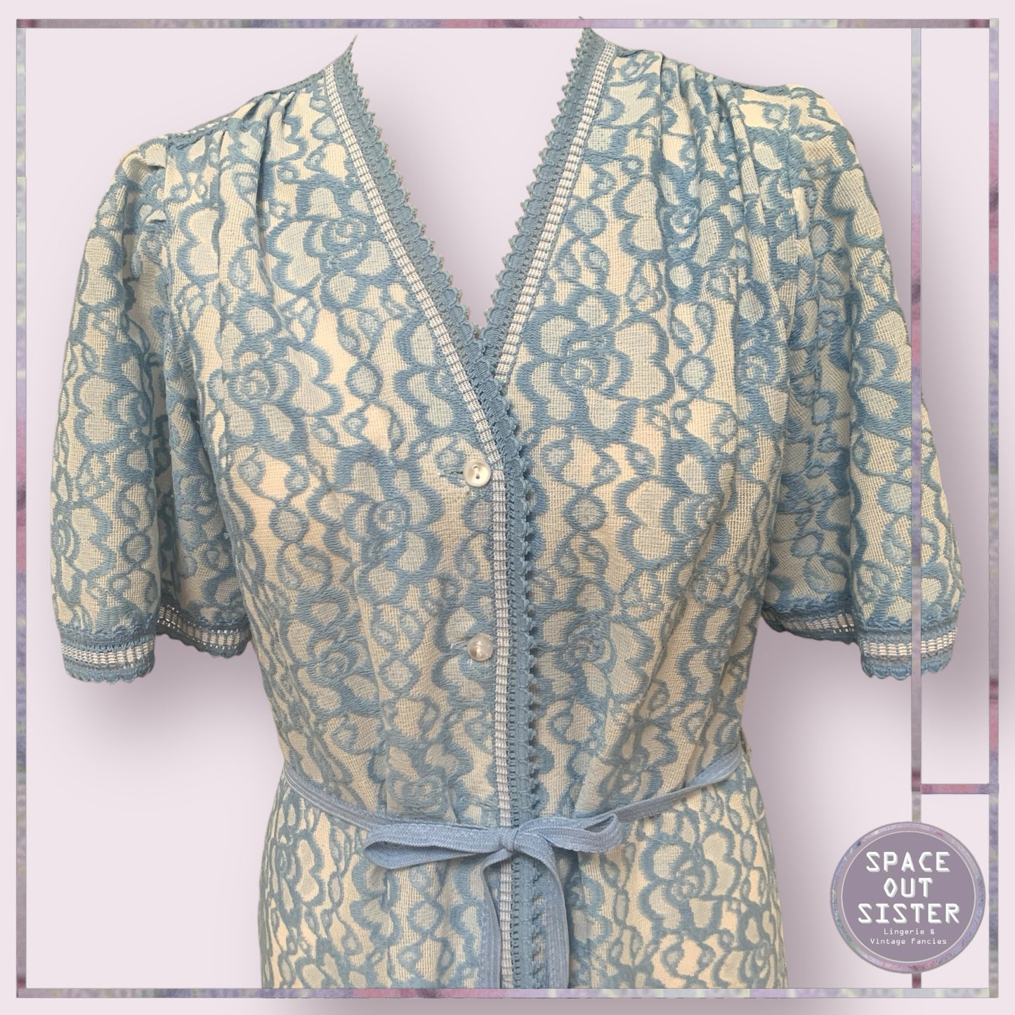 Vintage Hanro Nightdress in Blue