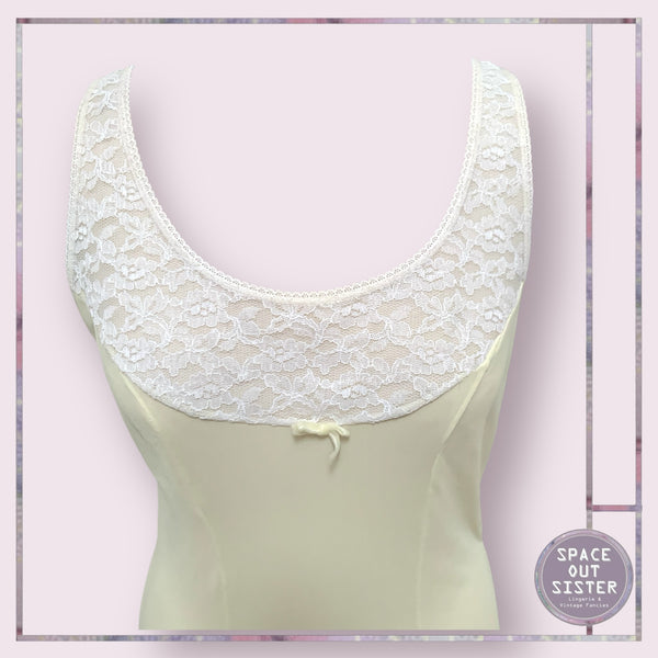 Vintage Lemon & Lace Slip