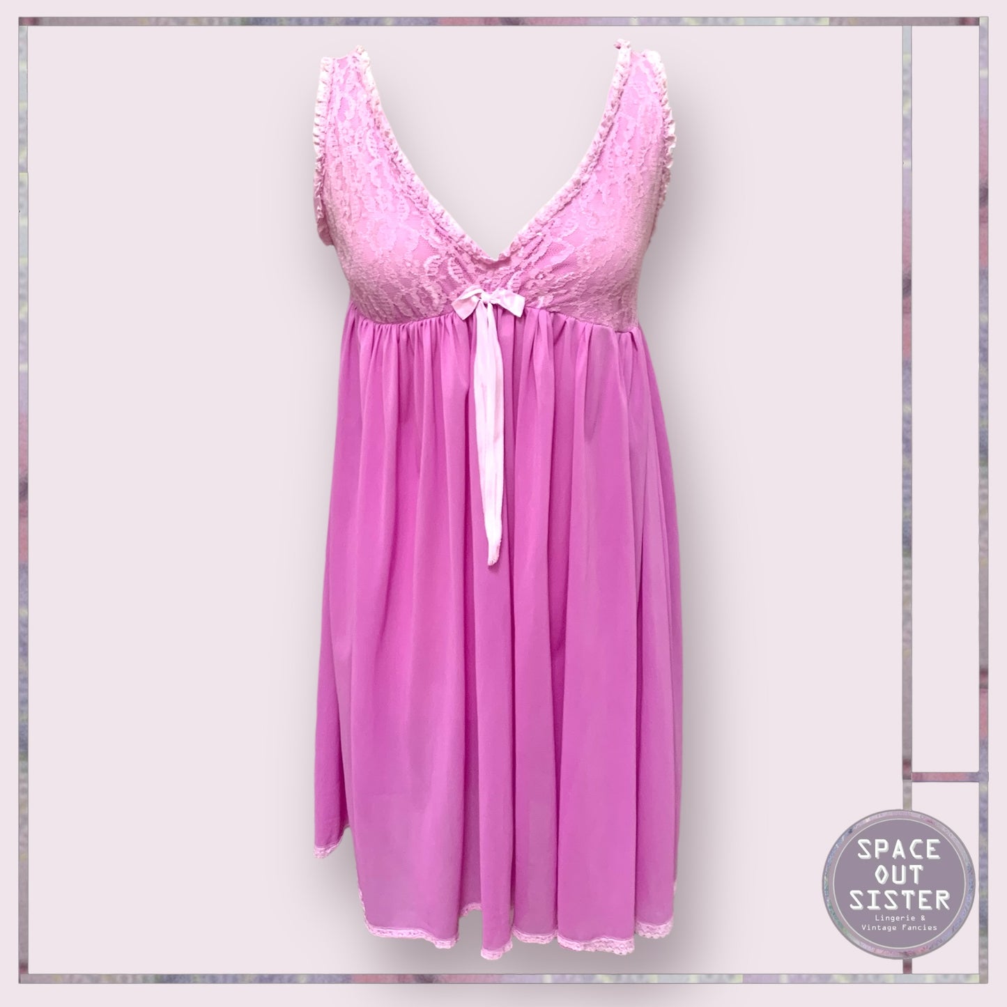 Vintage Purple Pink Nightdress
