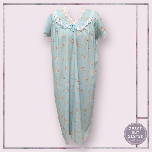 Reserved Vintage Rose Bloom Nightdress