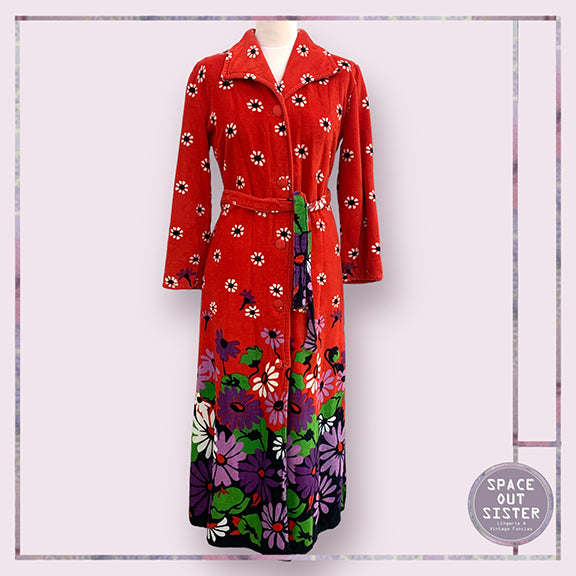Vintage All the Flowers Robe