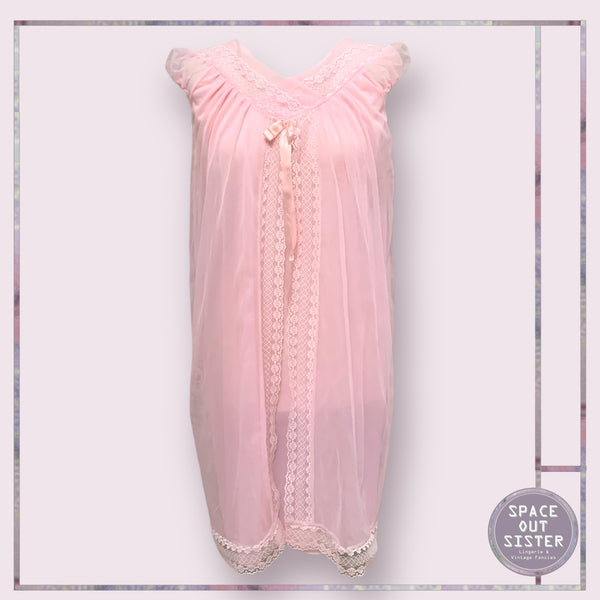 Vintage Petal Layer Pink Nightdress
