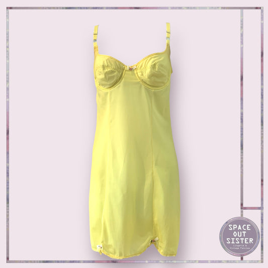 Vintage Circa 1960s Yellow Slip