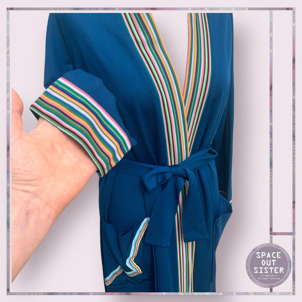 Vintage Navy Stripe Robe