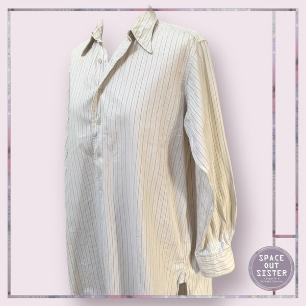 Vintage Cotton Striped Nightshirt