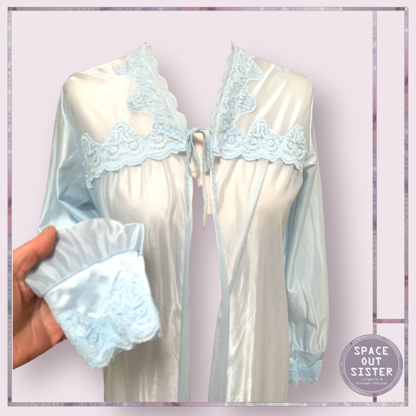 Vintage Powder Blue Robe