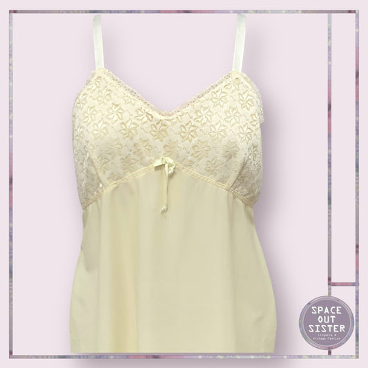 Circa 1960s Vintage Lemon Mini Nightdress