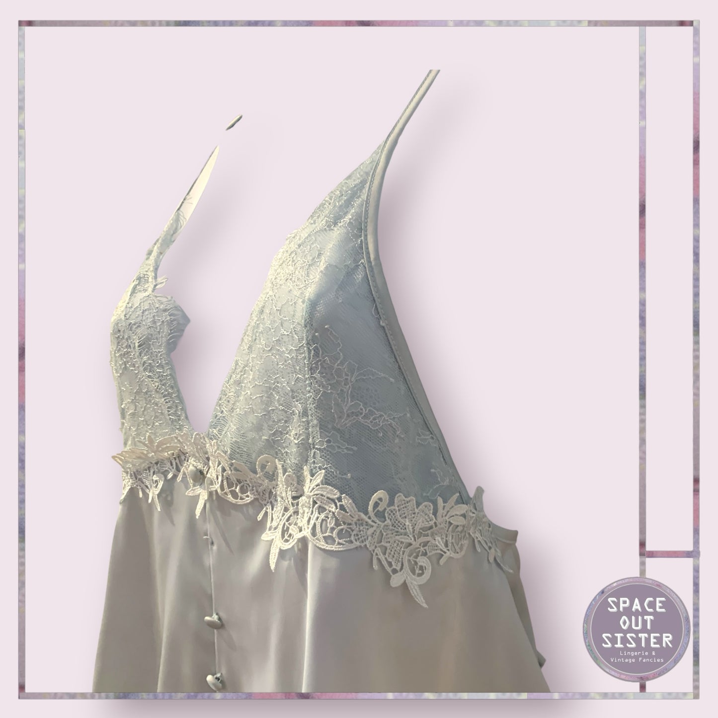 Vintage Lace & Satin Teddy