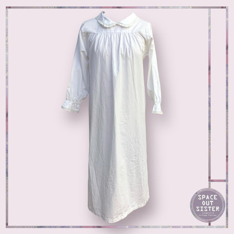 Vintage Cotton White Nightdress