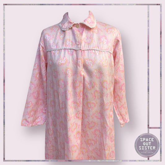 Vintage Pink Floral Nightdress