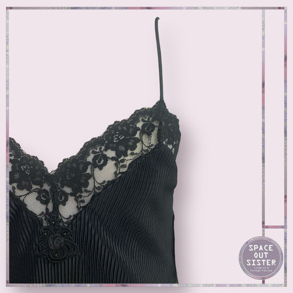 Vintage NOS Lace Black Teddy