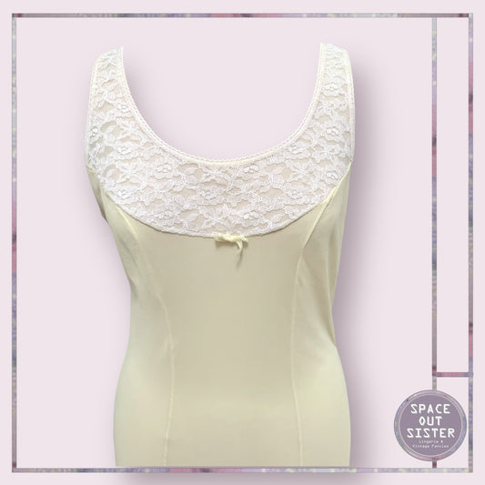 Vintage Lemon & Lace Slip