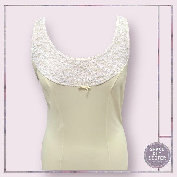 Vintage Lemon & Lace Slip