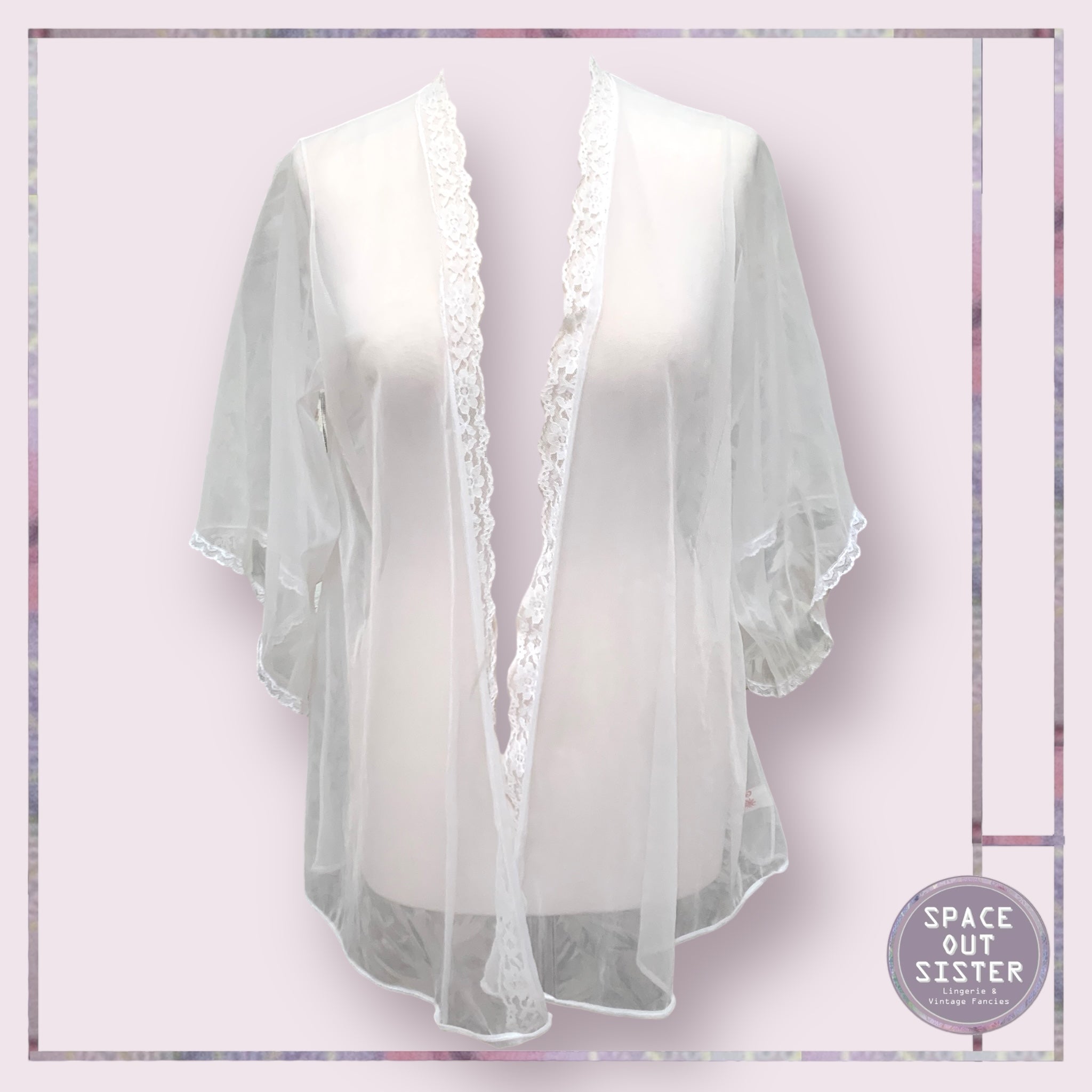 Vintage California Sheer Bed Jacket