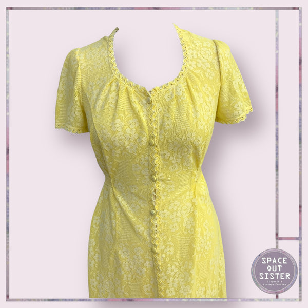 Vintage Hanro Cotton Lemon Nightdress