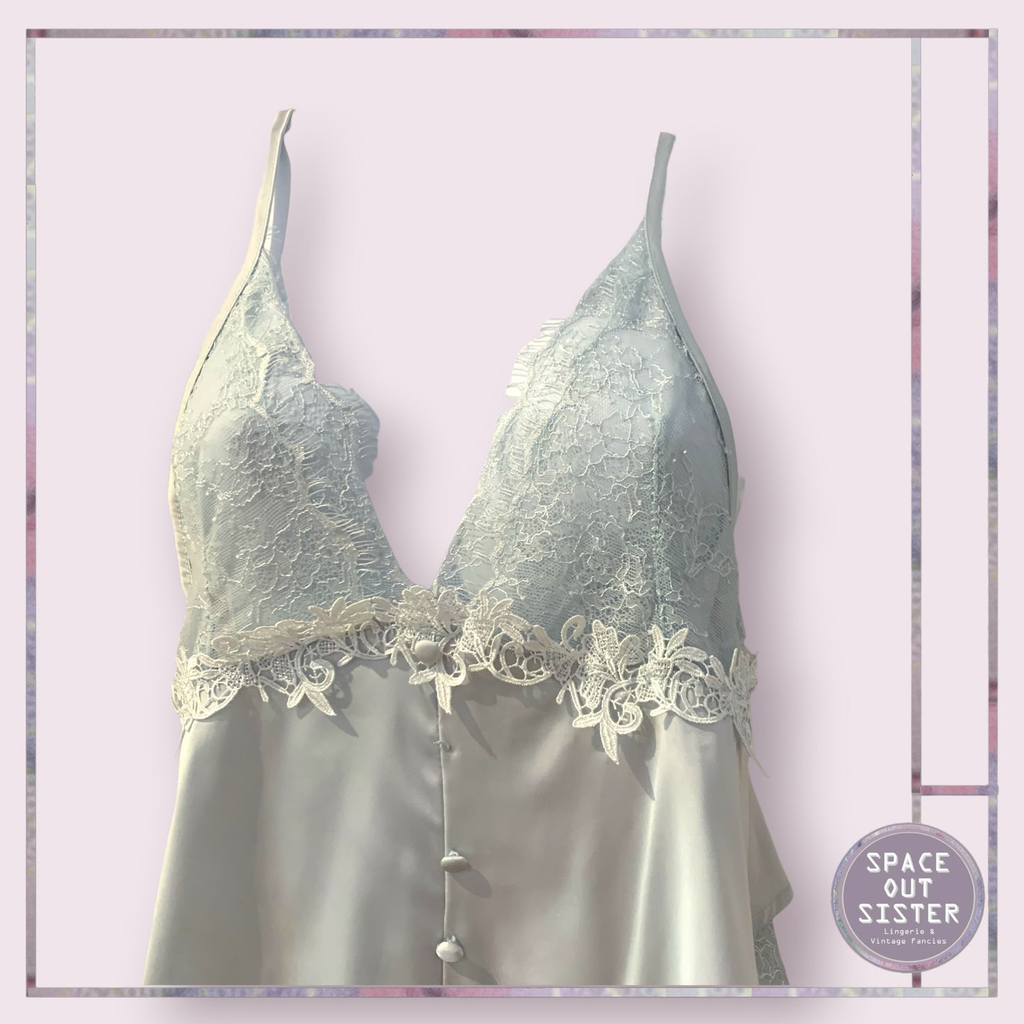 Vintage Lace & Satin Teddy
