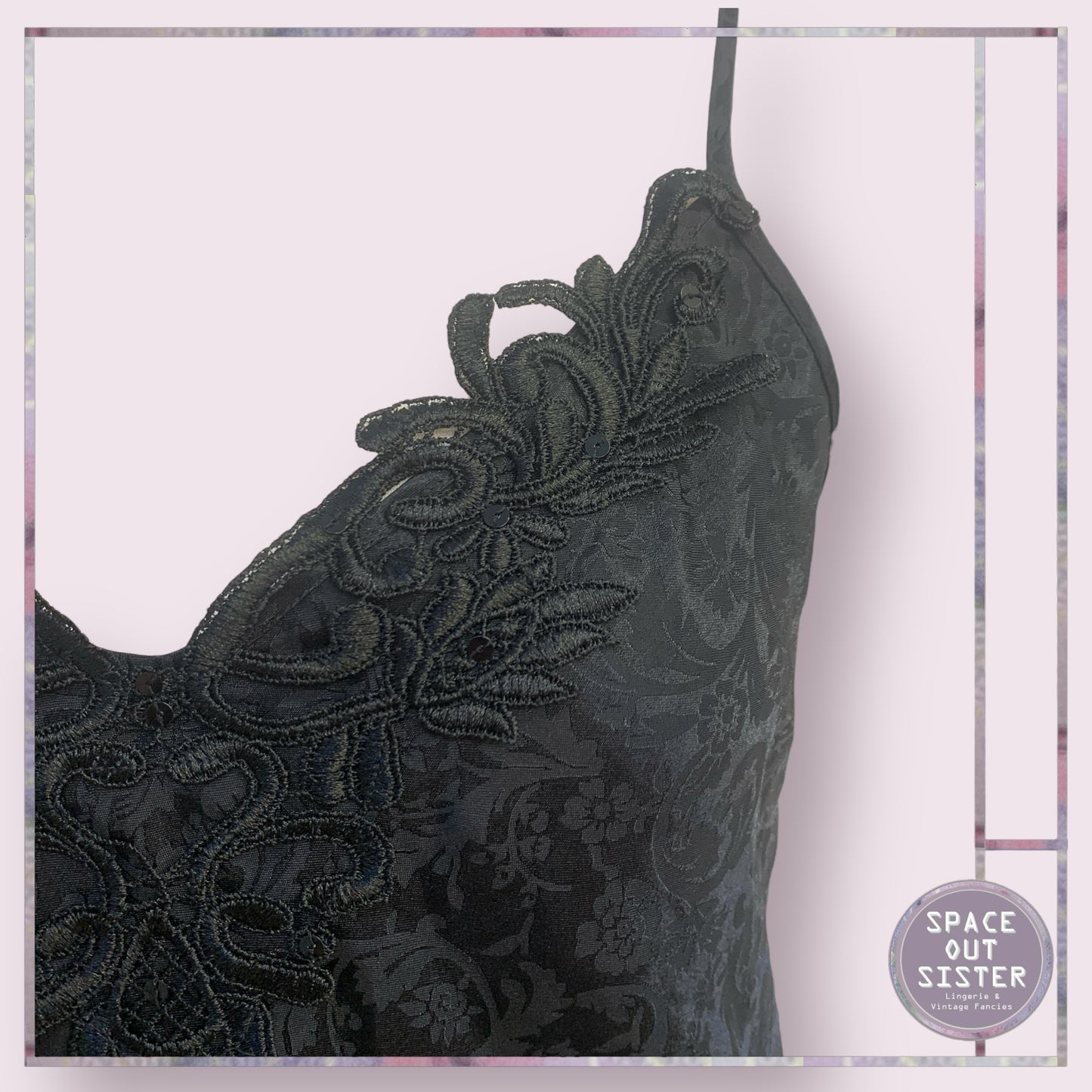 Vintage George Embossed Slip Dress