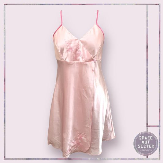 Vintage Rose Pink Slip Dress