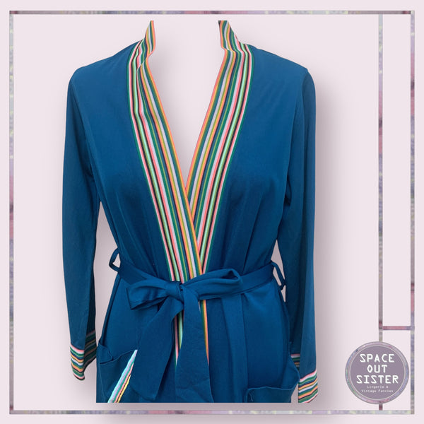 Vintage Navy Stripe Robe