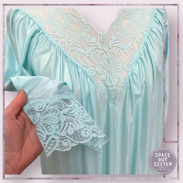 Vintage Lush Seagreen Nightdress
