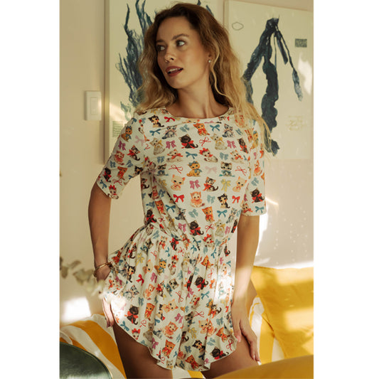 New Kittens & Bows Cami & Tap Shorts by Kilo Brava