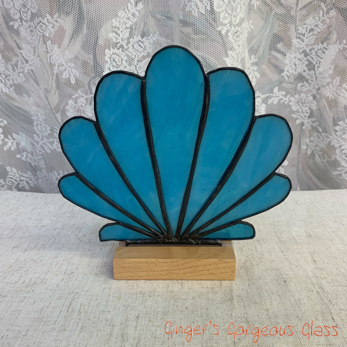 Blue Shell by Ginger's Gorgeous Glass