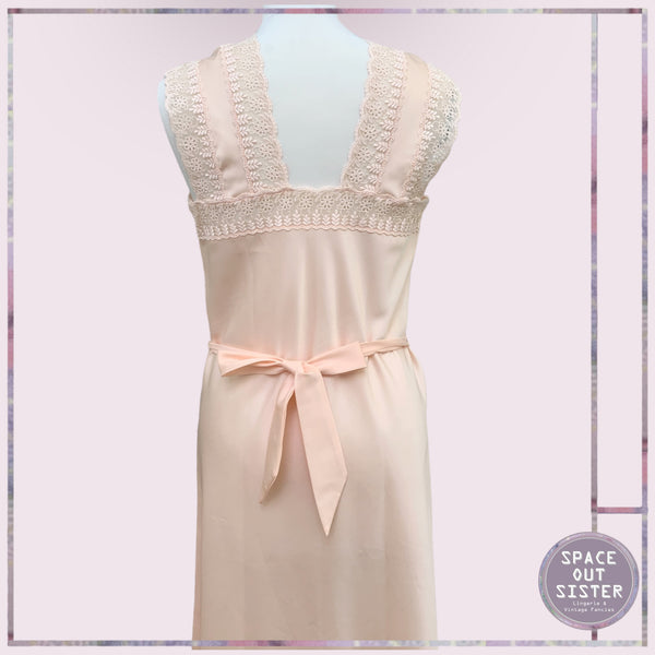 Vintage Peach Lace Nightdress