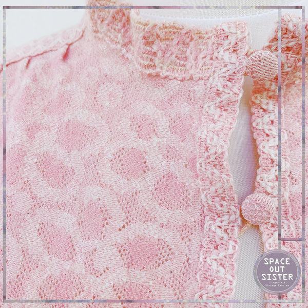 Vintage Short Pink Cotton Hanro Nightdress